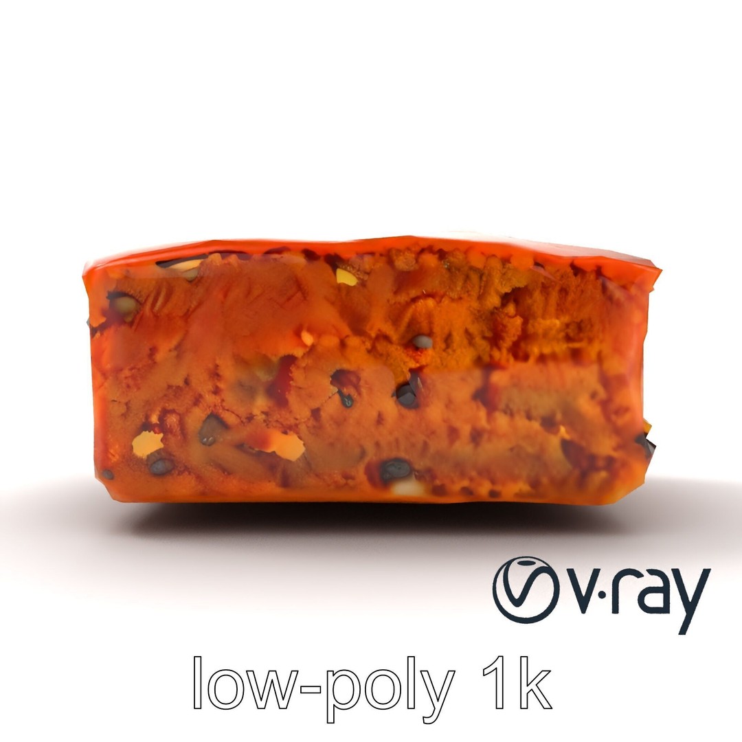 Spiced Rum Cake 3D Model – Low Poly PBR Asset for Games and Animation - View 31