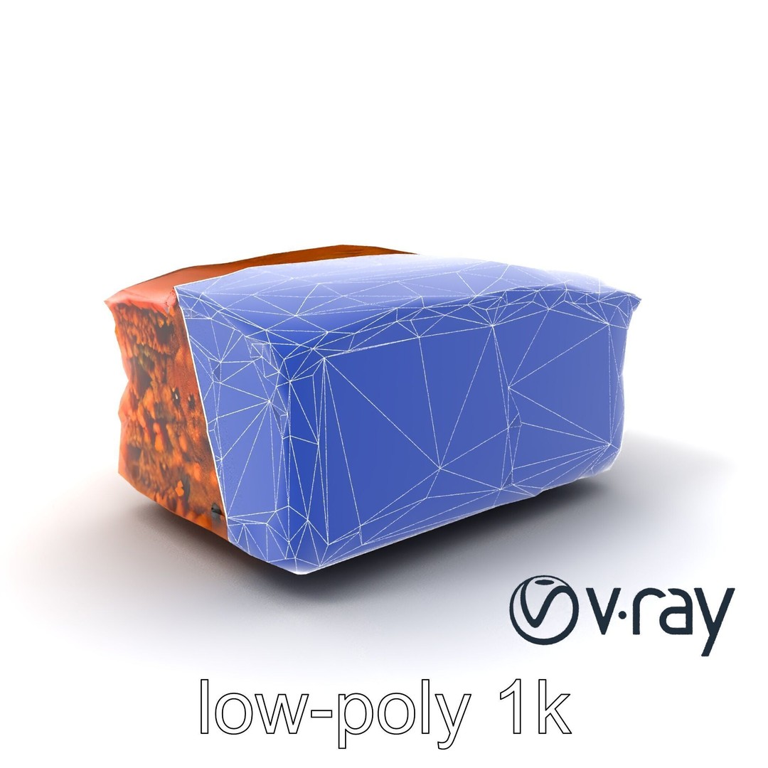 Spiced Rum Cake 3D Model – Low Poly PBR Asset for Games and Animation - View 8