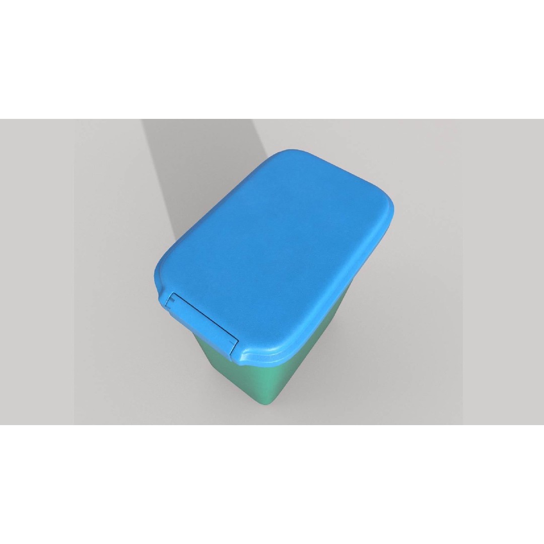 Food Container 3D Model – High-Quality PBR Kitchenware, FBX, OBJ - View 11