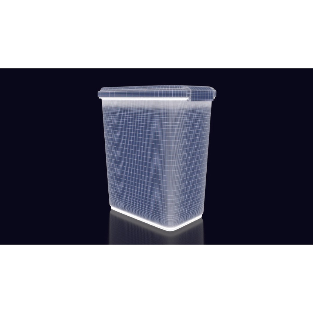 Food Container 3D Model – High-Quality PBR Kitchenware, FBX, OBJ - View 14