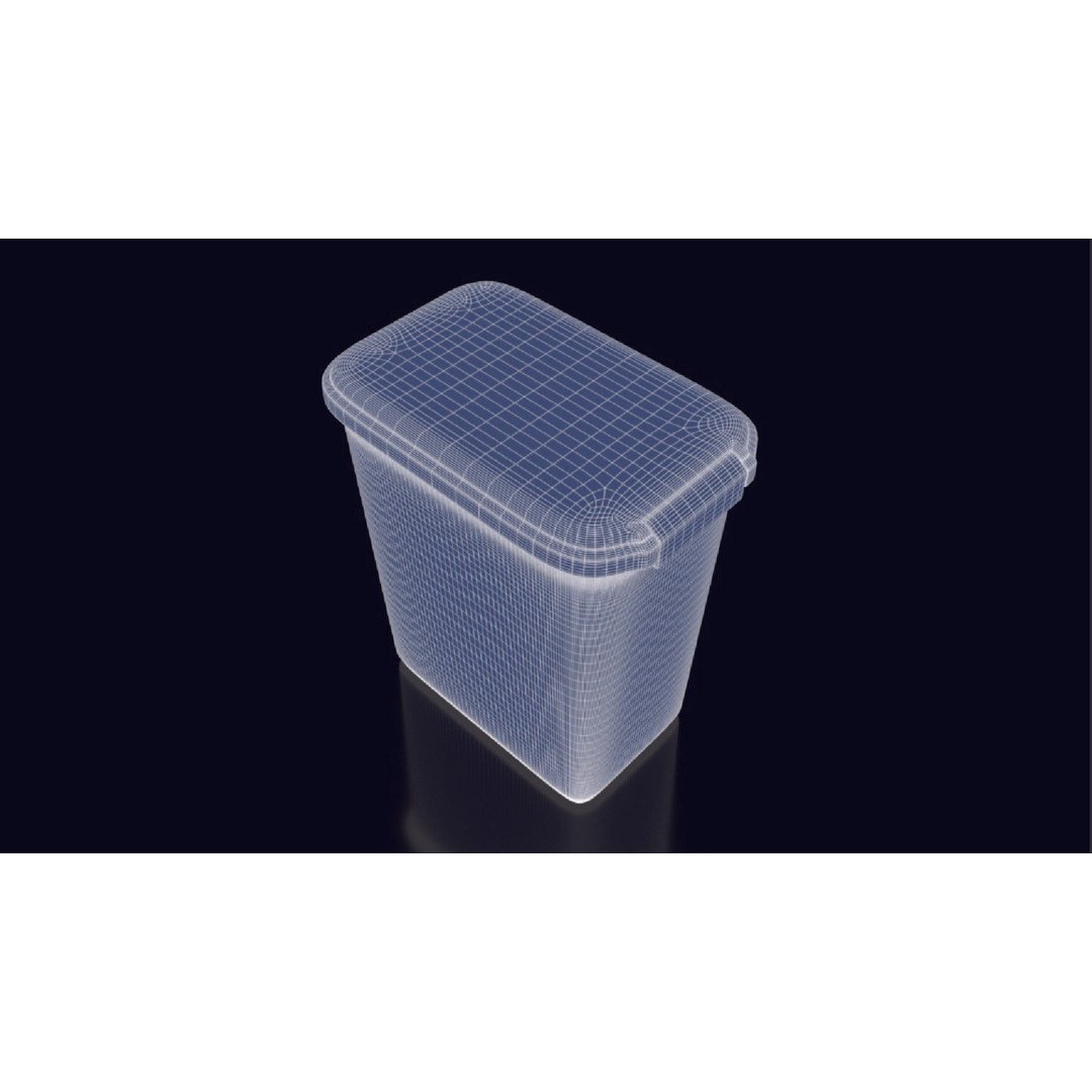 Food Container 3D Model – High-Quality PBR Kitchenware, FBX, OBJ - View 17
