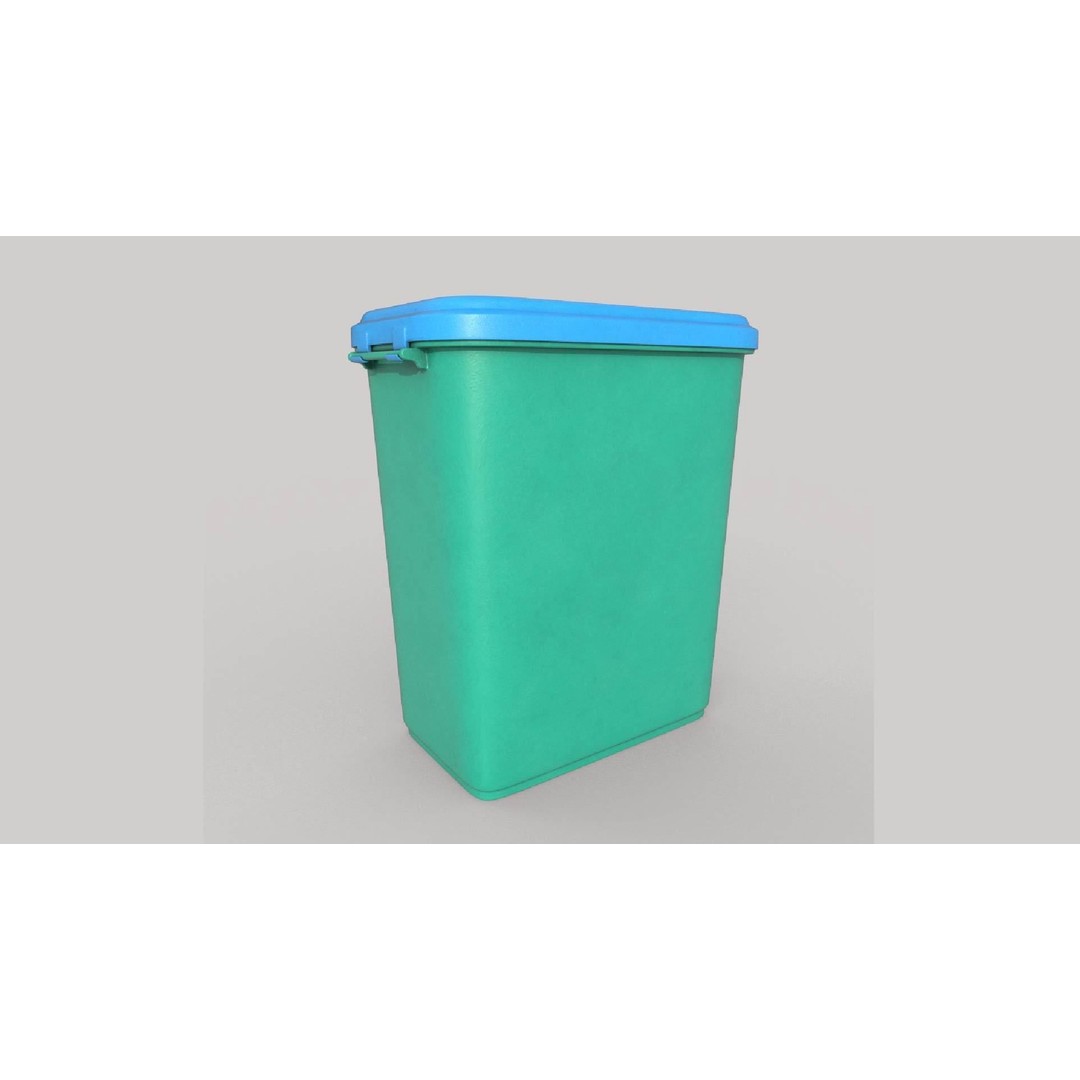 Food Container 3D Model – High-Quality PBR Kitchenware, FBX, OBJ - View 5