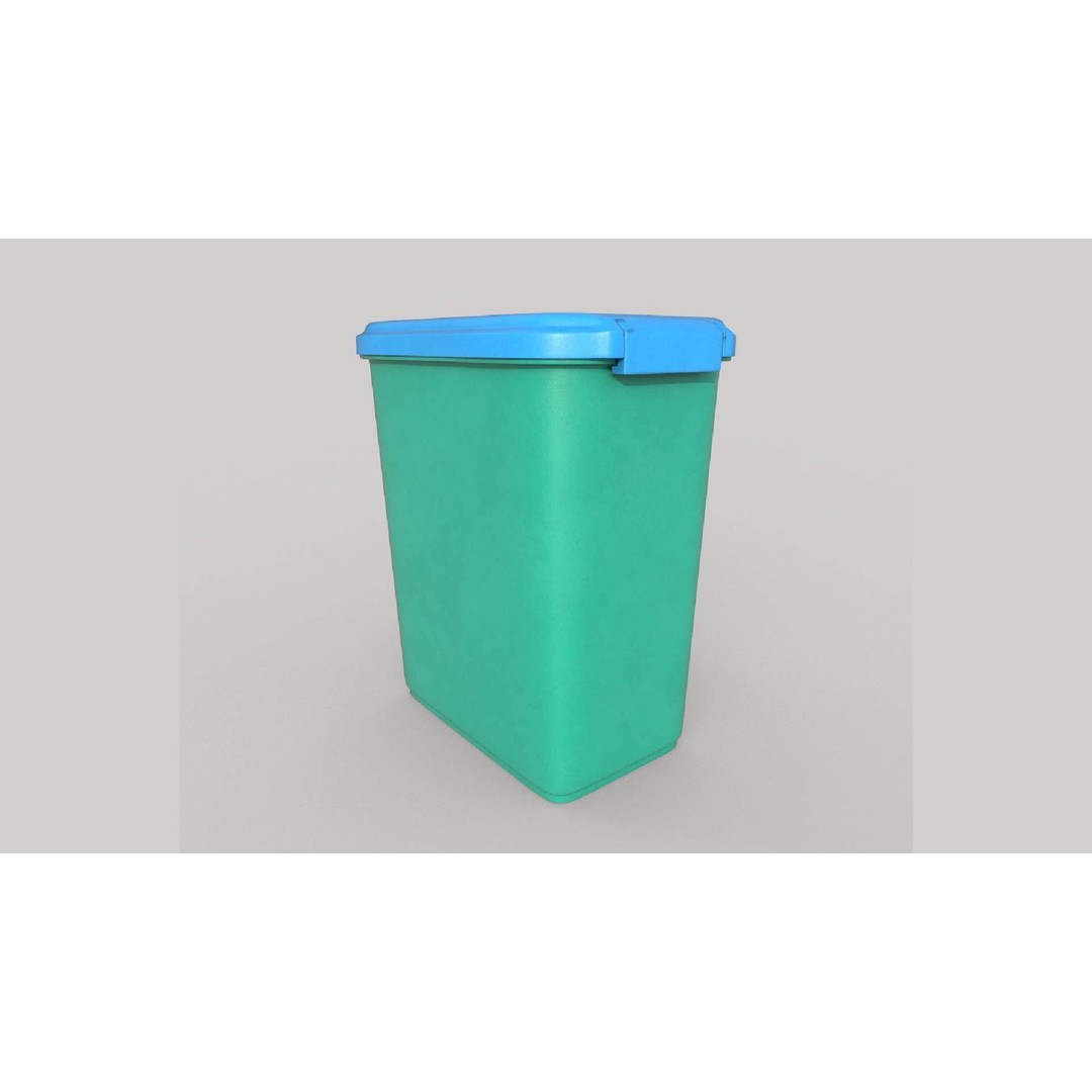 Food Container 3D Model – High-Quality PBR Kitchenware, FBX, OBJ - View 7