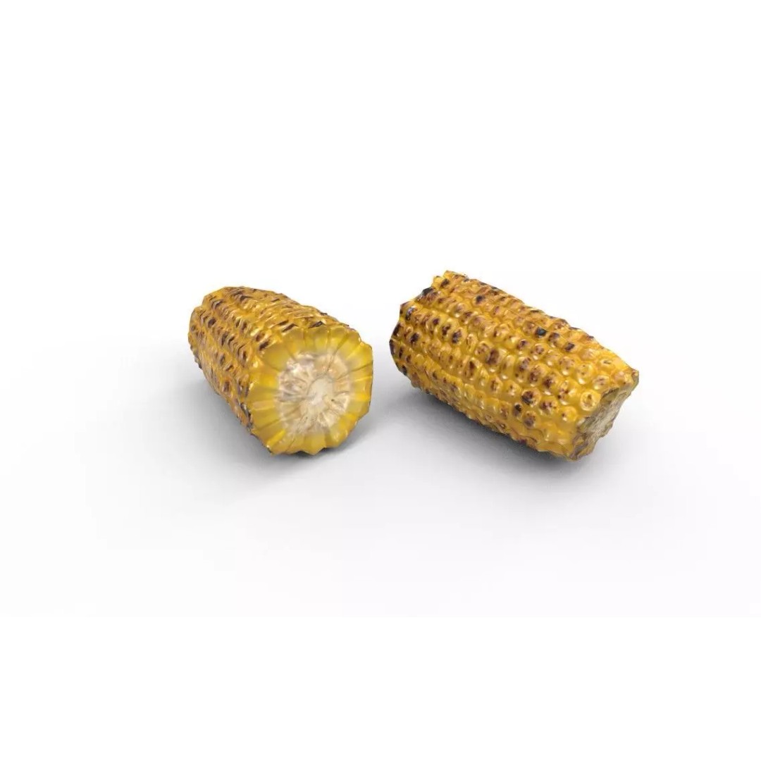 Corn 3D Model – Low Poly Game Asset with PBR Textures, FBX - View 5