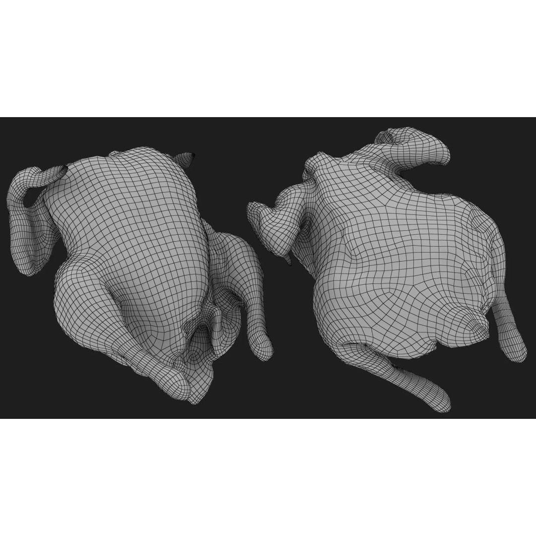 Roast Chicken 3D Model – Low Poly PBR Game Asset, FBX - View 18
