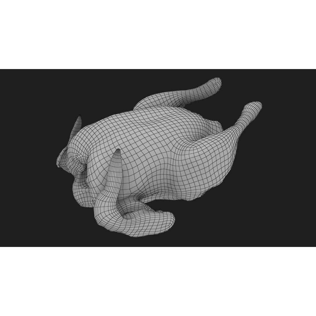 Roast Chicken 3D Model – Low Poly PBR Game Asset, FBX - View 19