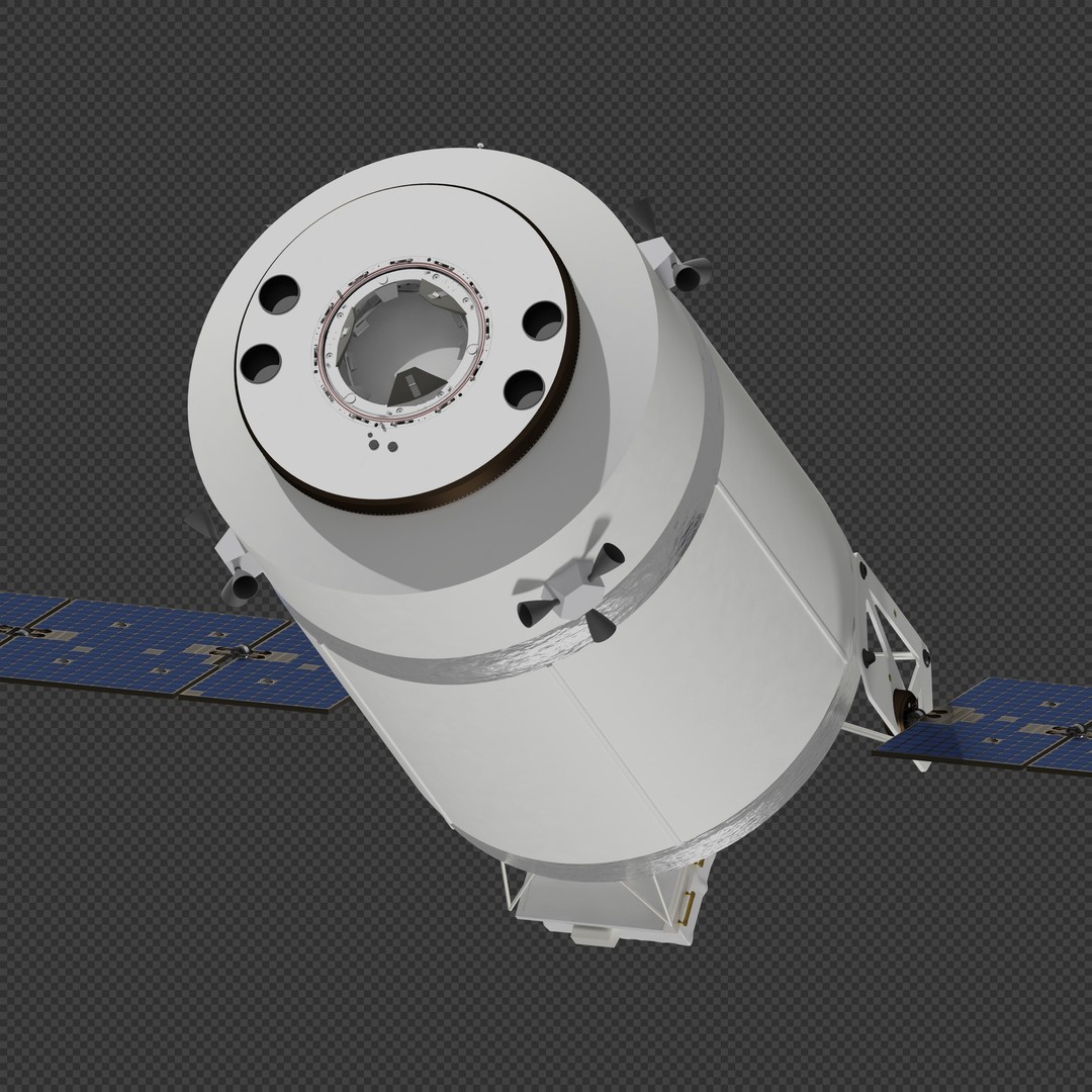 SpaceX Dragon XL 3D Model – High-Poly Spacecraft for Animation, Blender - View 7