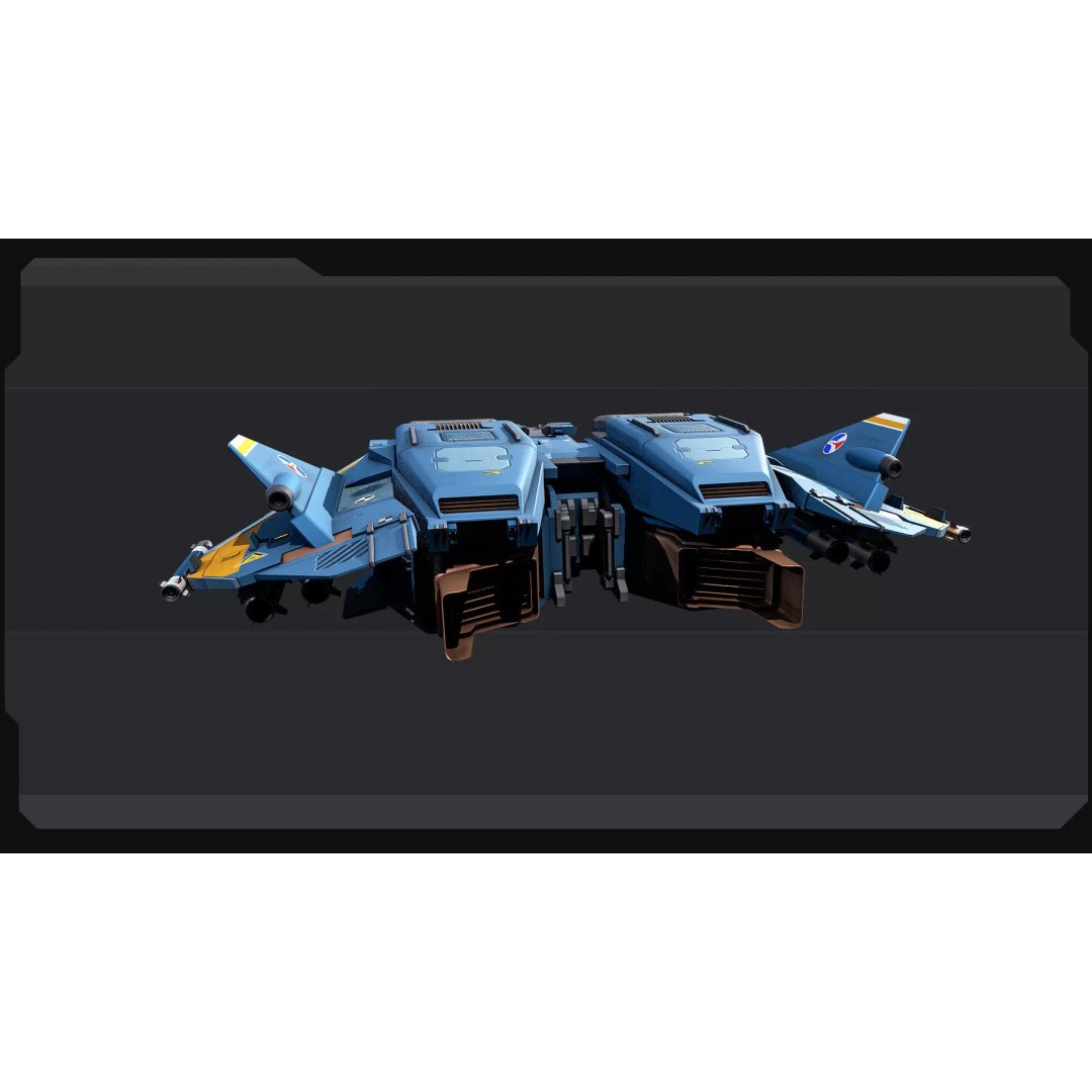 A20 Thunderbolt Spacecraft 3D Model – Low Poly PBR Game Asset, FBX - View 11