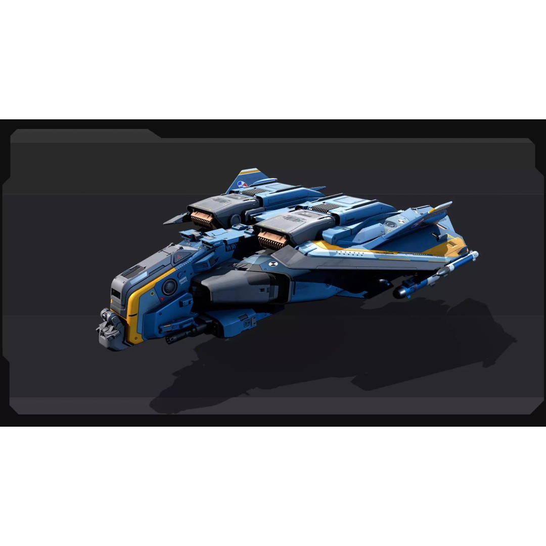 A20 Thunderbolt Spacecraft 3D Model – Low Poly PBR Game Asset, FBX - View 3