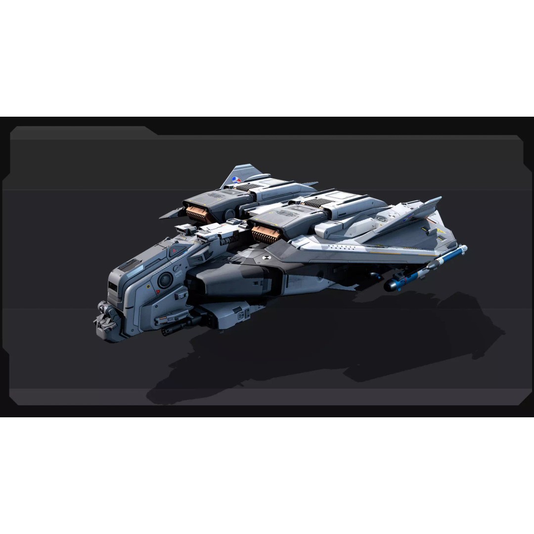 A20 Thunderbolt Spacecraft 3D Model – Low Poly PBR Game Asset, FBX - View 5