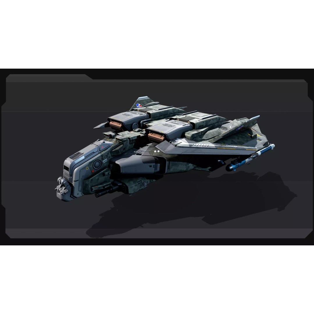 A20 Thunderbolt Spacecraft 3D Model – Low Poly PBR Game Asset, FBX - View 6