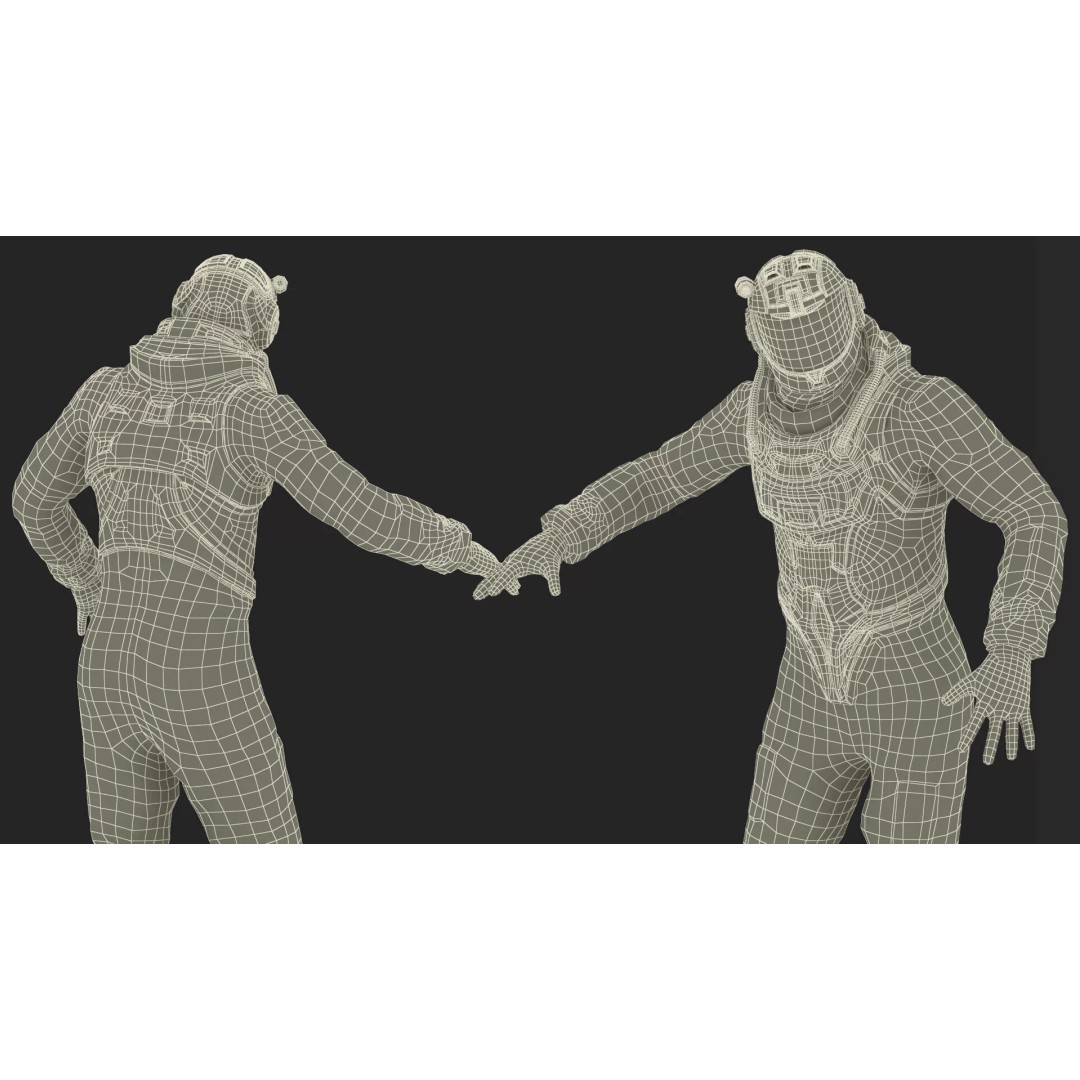 Futuristic Astronaut 3D Model – Rigged Sci-Fi Character for Animation - View 32