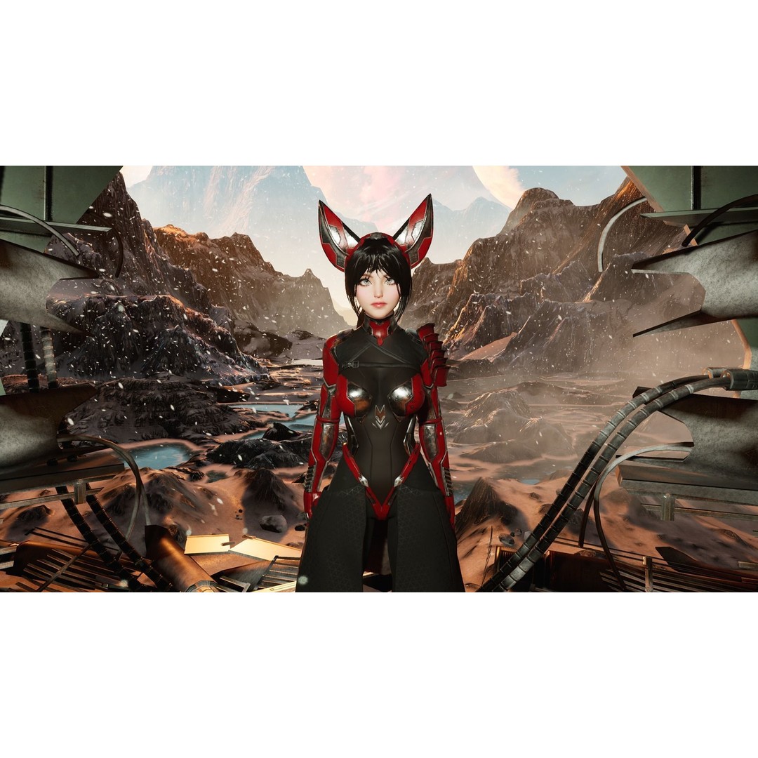 Cosmo Fox Girl 3D Model – Game Ready Low-Poly Sci-Fi Character, FBX - View 20