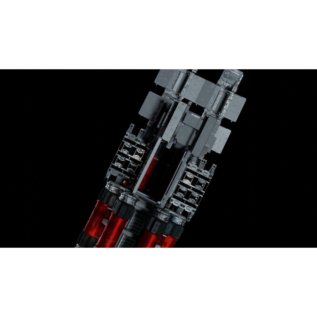 Sci-Fi Spaceship 3D Model – Low Poly PBR Asset, Blender, Animation - View 15