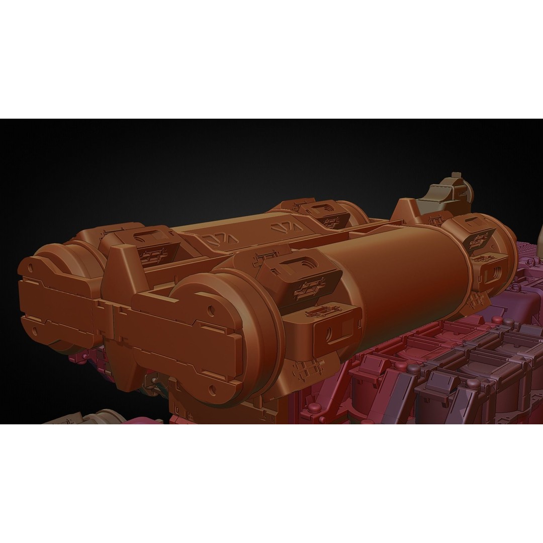 Sci-Fi Spaceship 3D Model – Low Poly PBR Asset, Blender, Animation - View 20