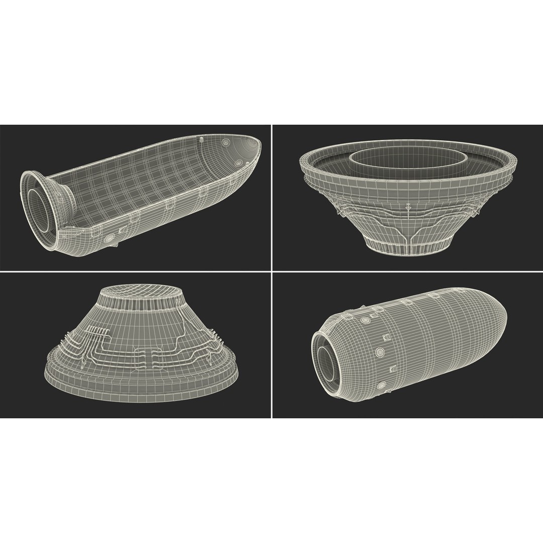 SpaceX Falcon Heavy Rocket 3D Model – Rigged PBR Asset, FBX