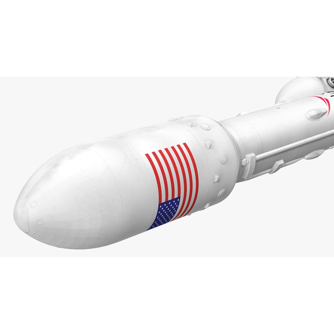 SpaceX Falcon Heavy Rocket 3D Model – Rigged PBR Asset, FBX - View 15
