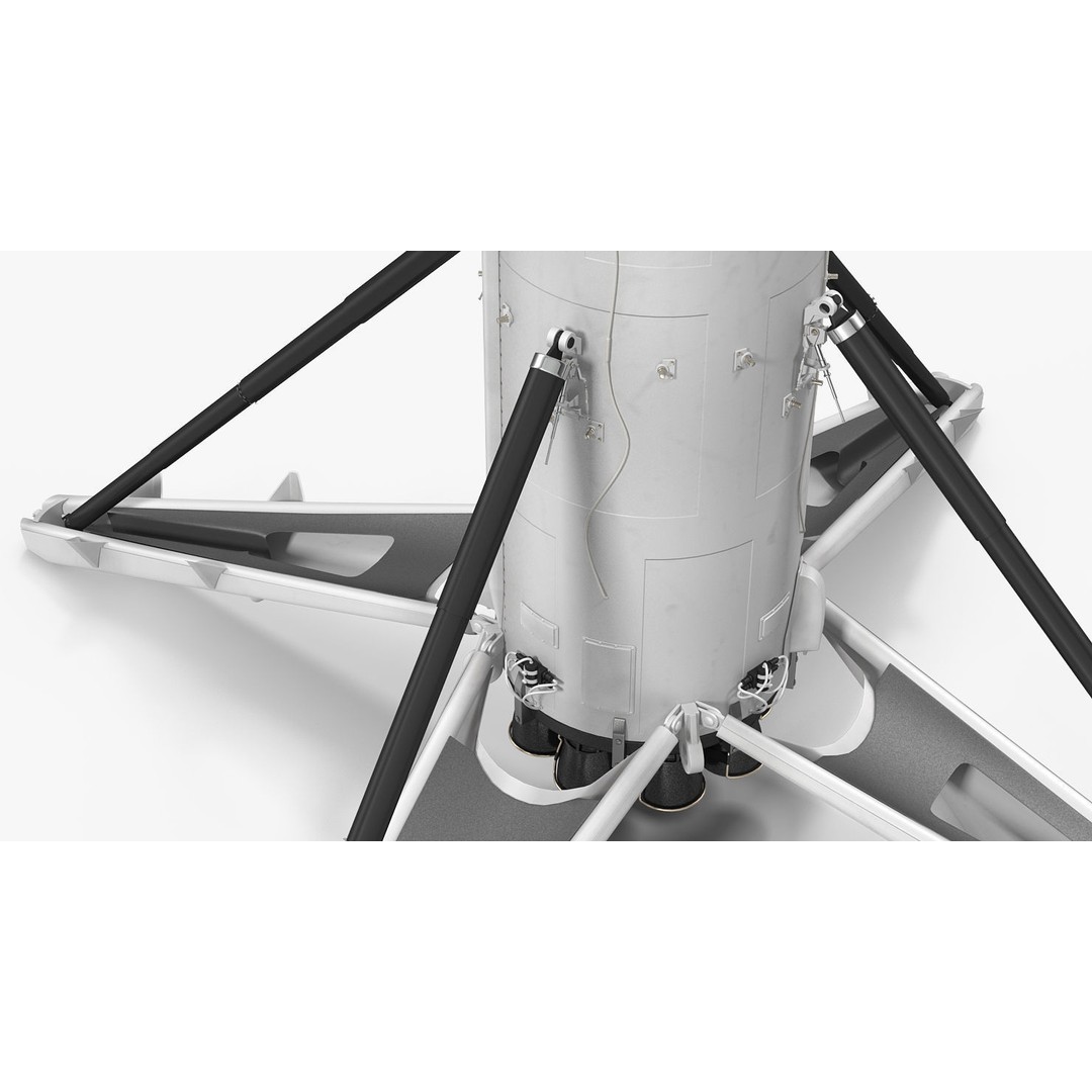 SpaceX Falcon Heavy Rocket 3D Model – Rigged PBR Asset, FBX - View 20