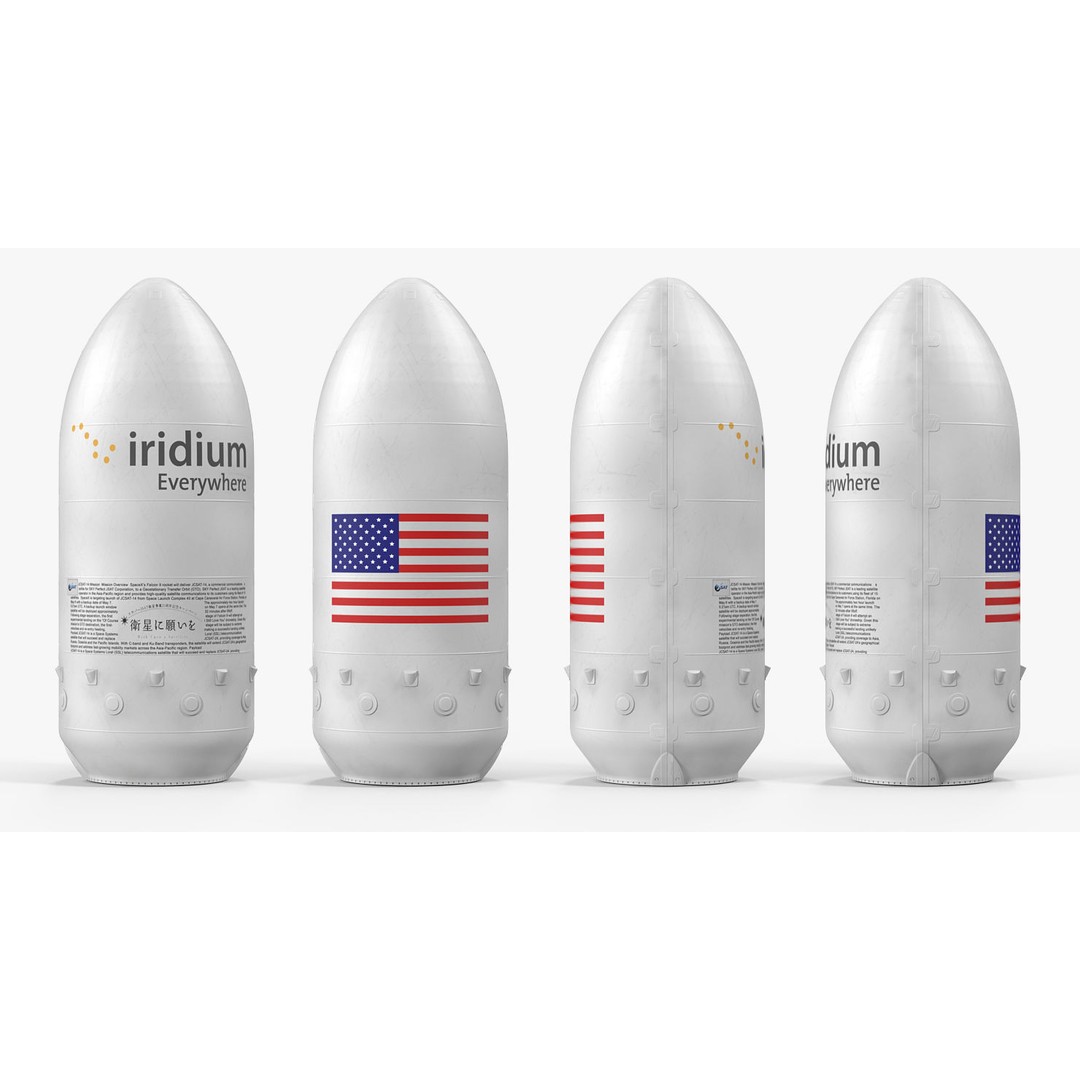 SpaceX Falcon Heavy Rocket 3D Model – Rigged PBR Asset, FBX - View 22