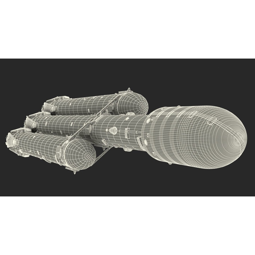 SpaceX Falcon Heavy Rocket 3D Model – Rigged PBR Asset, FBX - View 32
