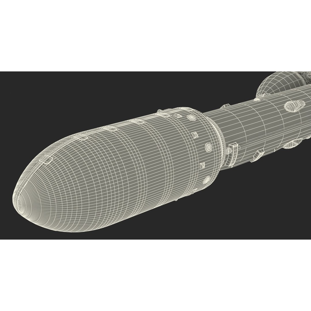 SpaceX Falcon Heavy Rocket 3D Model – Rigged PBR Asset, FBX - View 36