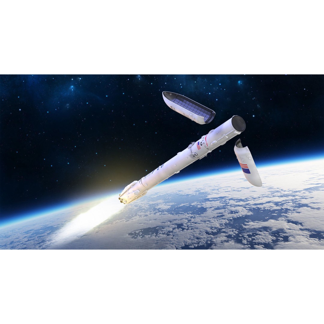 SpaceX Falcon Heavy Rocket 3D Model – Rigged PBR Asset, FBX - View 5
