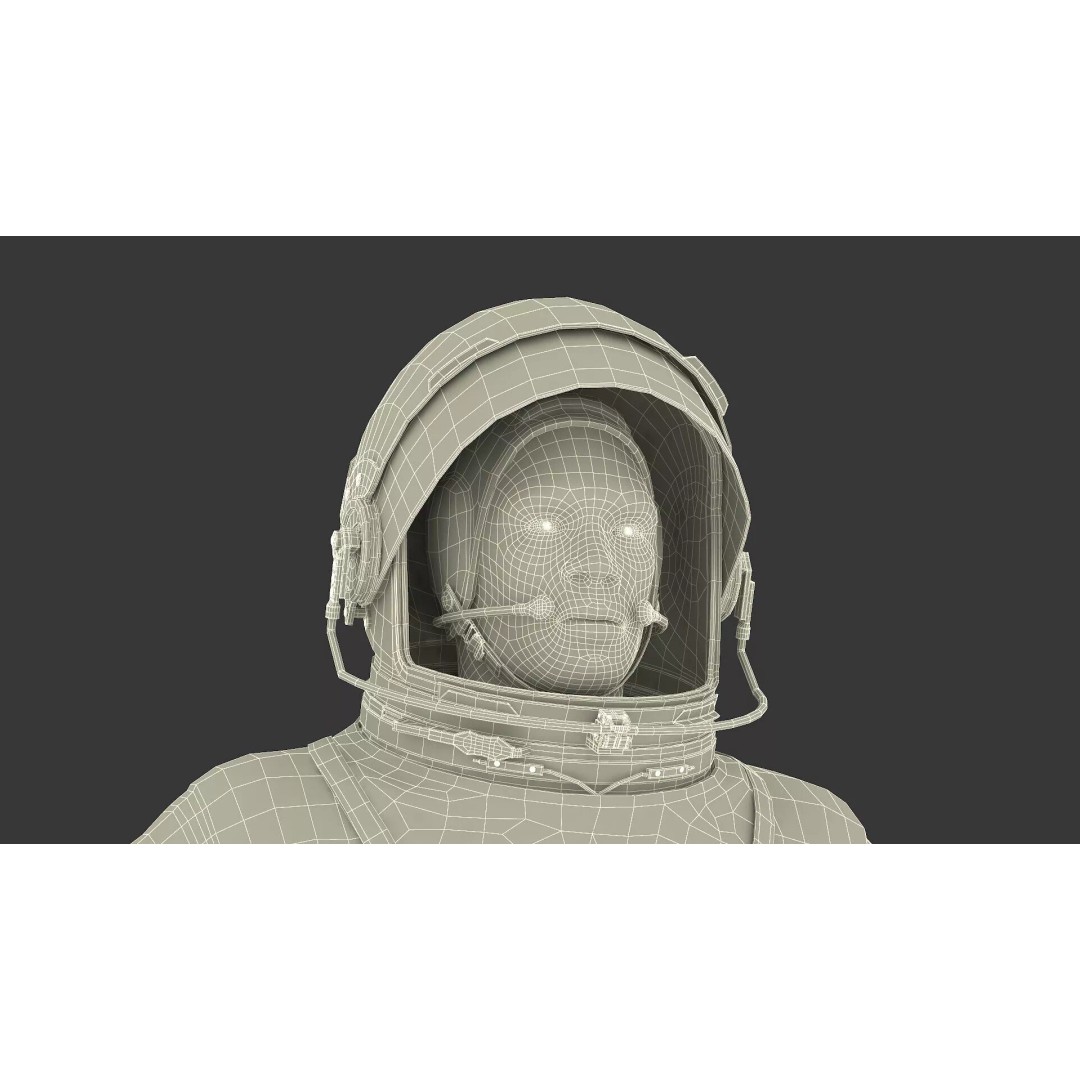 Astronaut 3D Model – Rigged Space Suit for Cinema 4D, PBR Textures