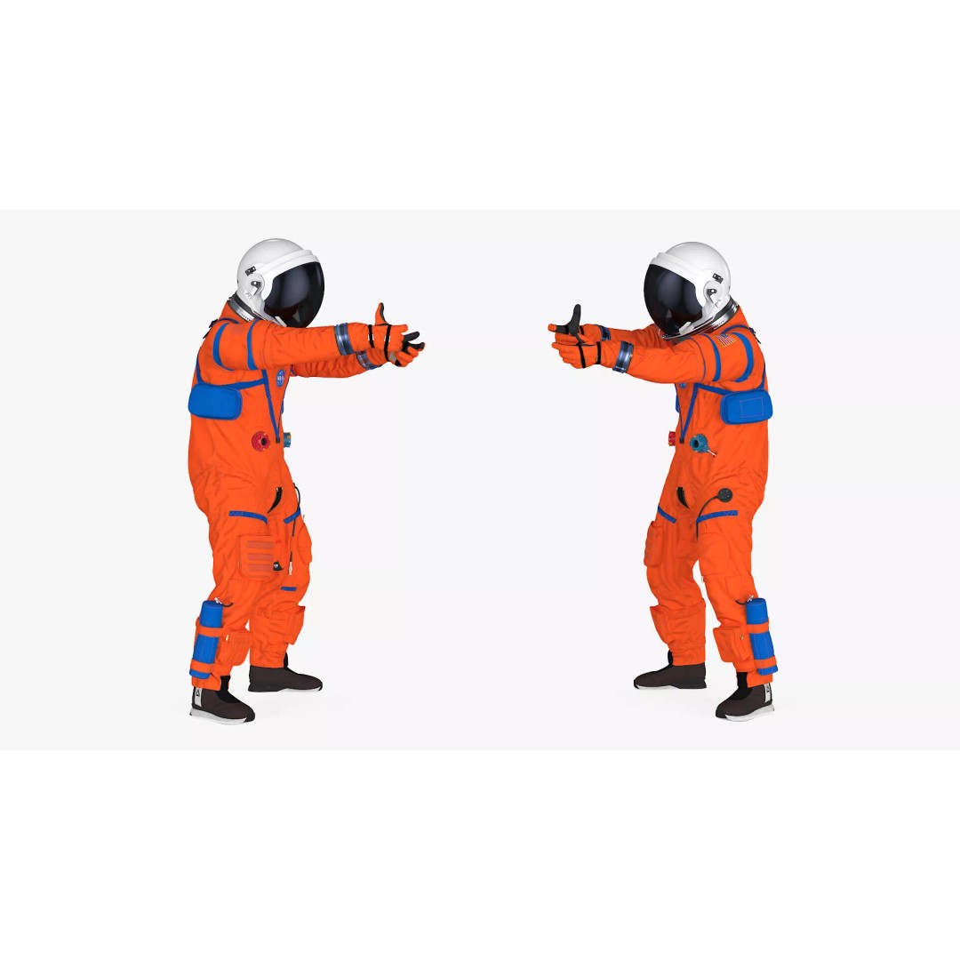 Astronaut 3D Model – Rigged Space Suit for Cinema 4D, PBR Textures - View 11