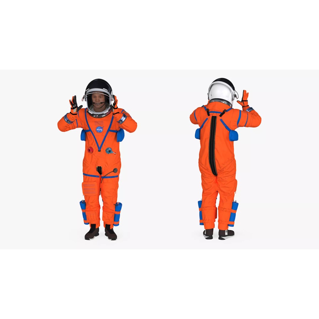 Astronaut 3D Model – Rigged Space Suit for Cinema 4D, PBR Textures - View 12