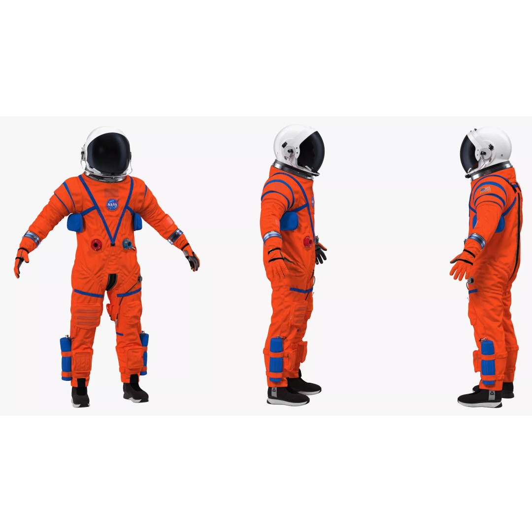 Astronaut 3D Model – Rigged Space Suit for Cinema 4D, PBR Textures - View 14