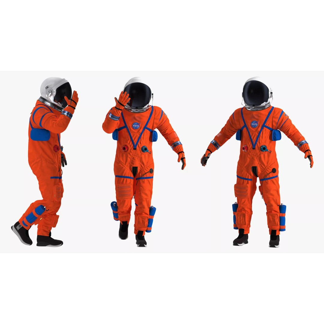 Astronaut 3D Model – Rigged Space Suit for Cinema 4D, PBR Textures - View 15