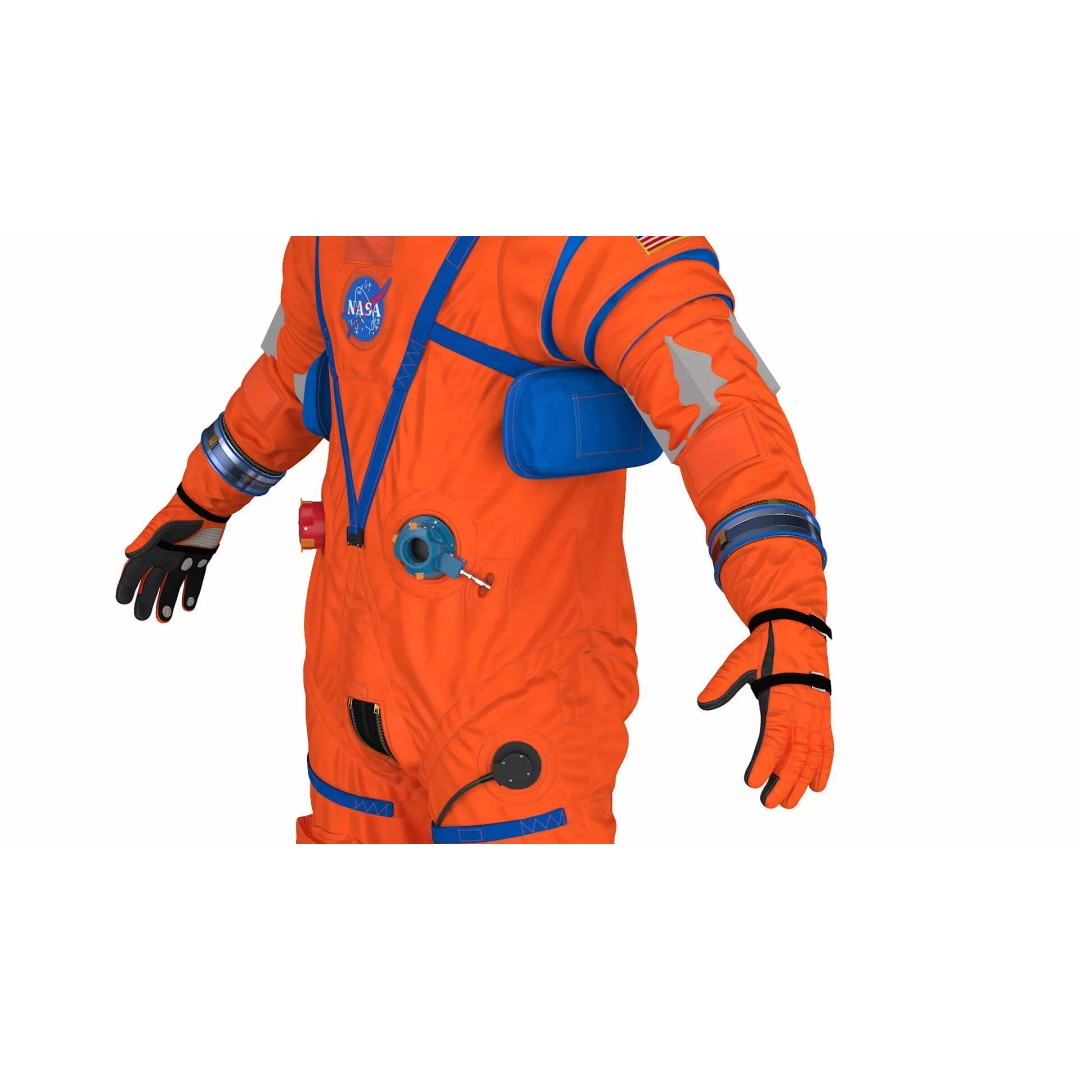 Astronaut 3D Model – Rigged Space Suit for Cinema 4D, PBR Textures - View 18