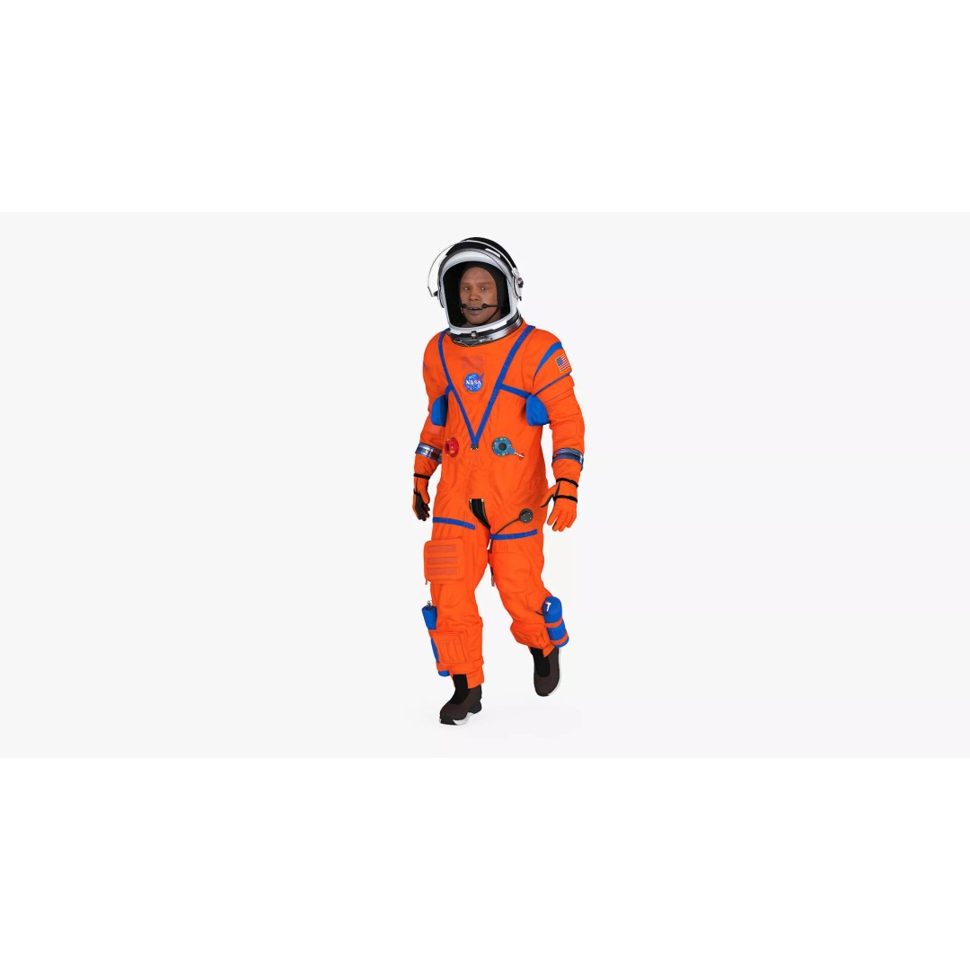 Astronaut 3D Model – Rigged Space Suit for Cinema 4D, PBR Textures - View 3