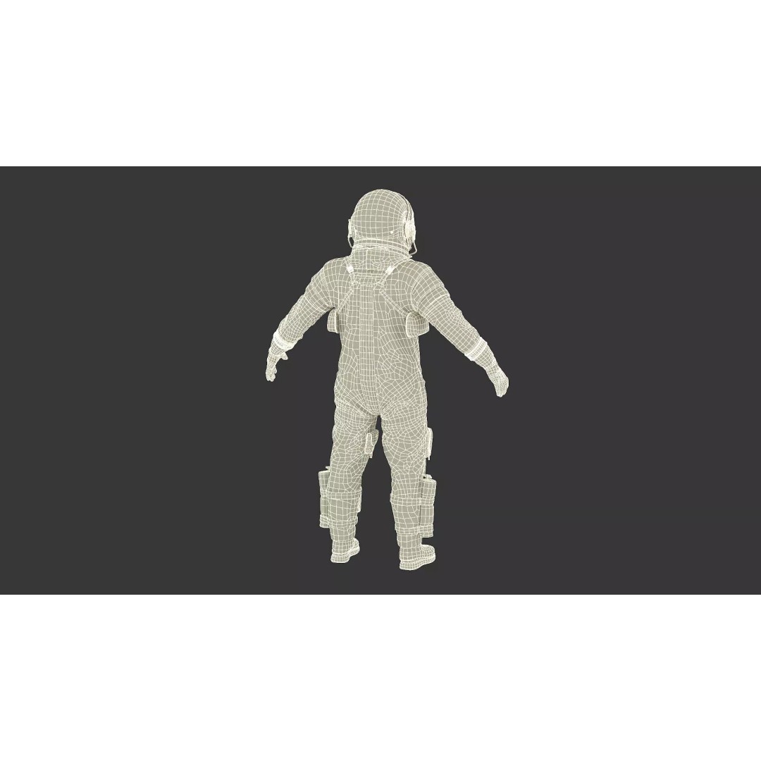 Astronaut 3D Model – Rigged Space Suit for Cinema 4D, PBR Textures - View 38