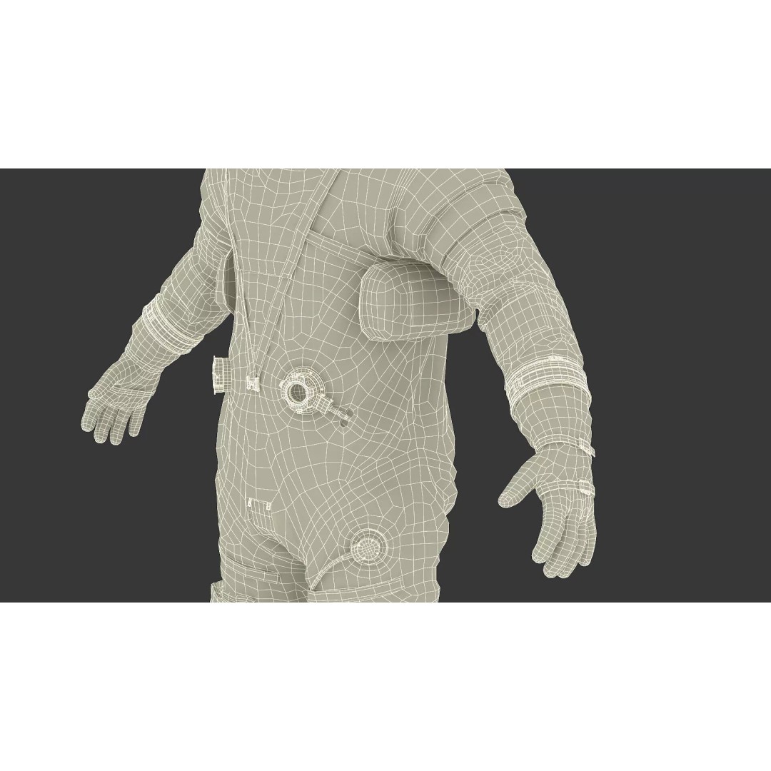 Astronaut 3D Model – Rigged Space Suit for Cinema 4D, PBR Textures - View 40