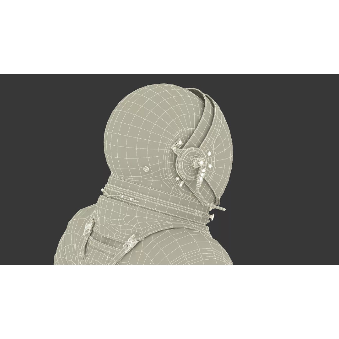 Astronaut 3D Model – Rigged Space Suit for Cinema 4D, PBR Textures - View 42