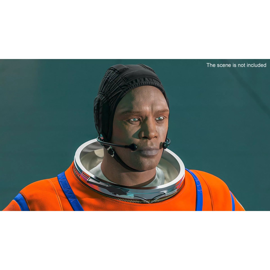 Astronaut 3D Model – Rigged Space Suit for Cinema 4D, PBR Textures - View 7