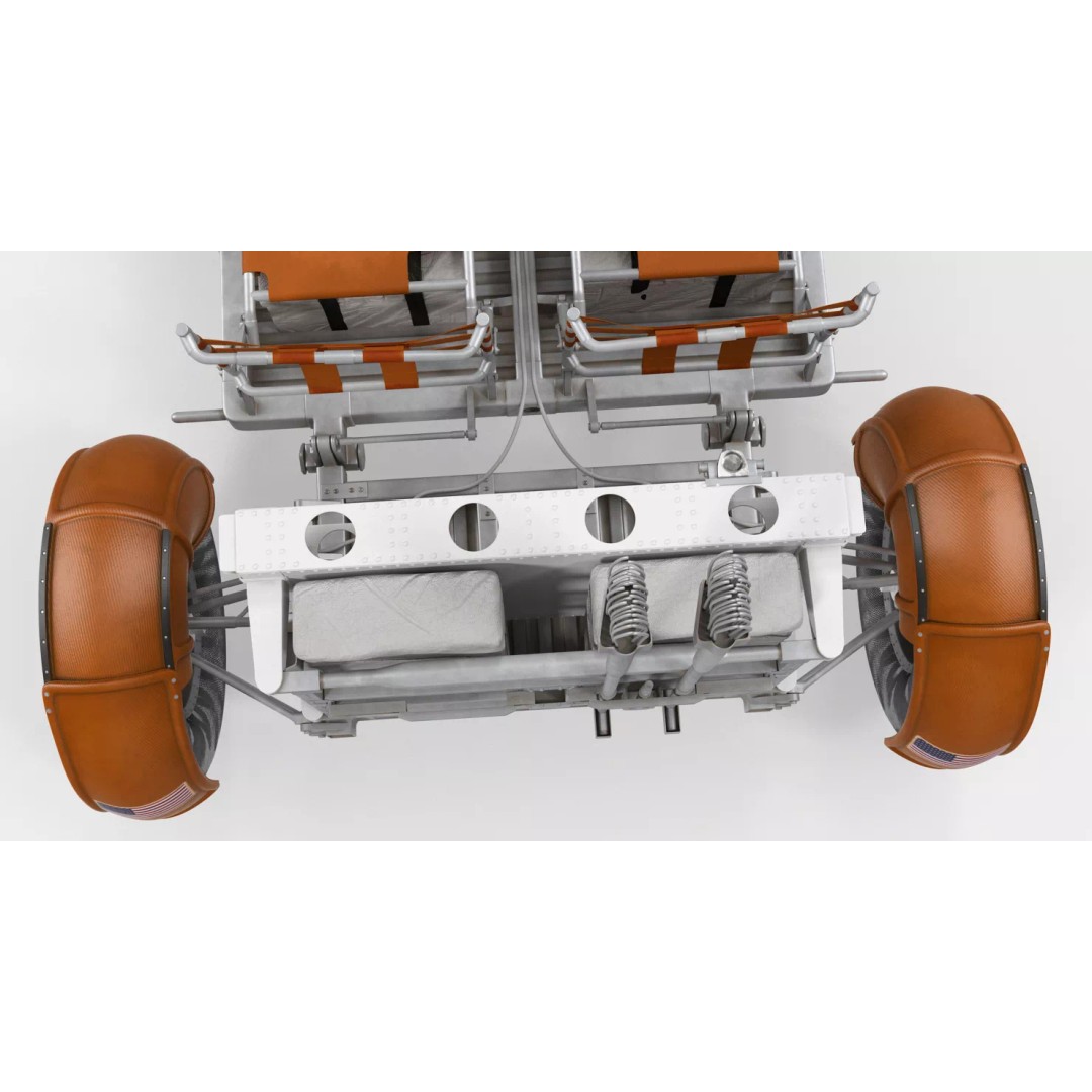 Lunar Roving Vehicle 3D Model – Rigged Apollo 15 Rover for Animation - View 16