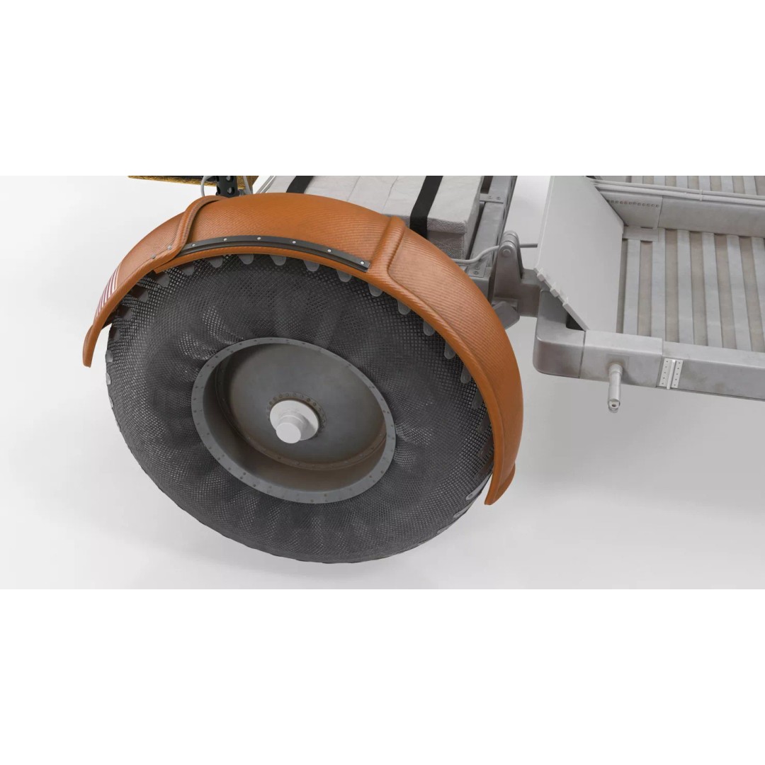Lunar Roving Vehicle 3D Model – Rigged Apollo 15 Rover for Animation - View 17
