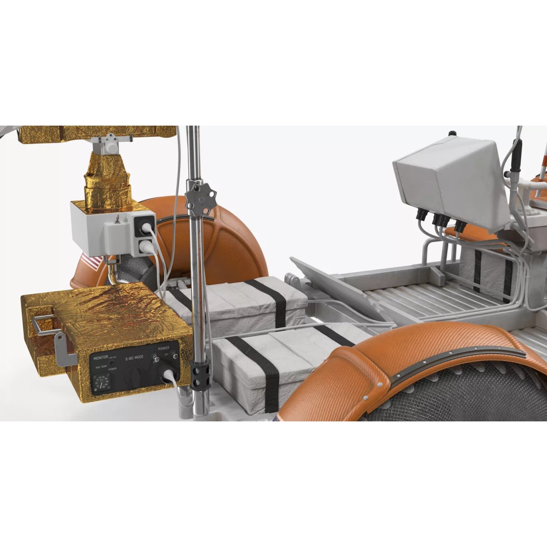 Lunar Roving Vehicle 3D Model – Rigged Apollo 15 Rover for Animation - View 18
