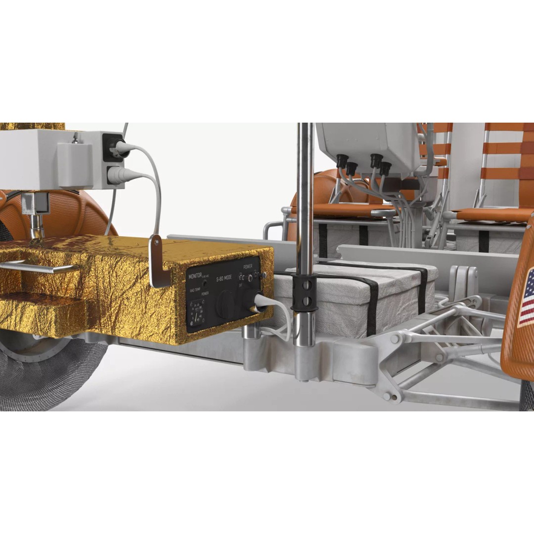 Lunar Roving Vehicle 3D Model – Rigged Apollo 15 Rover for Animation - View 19