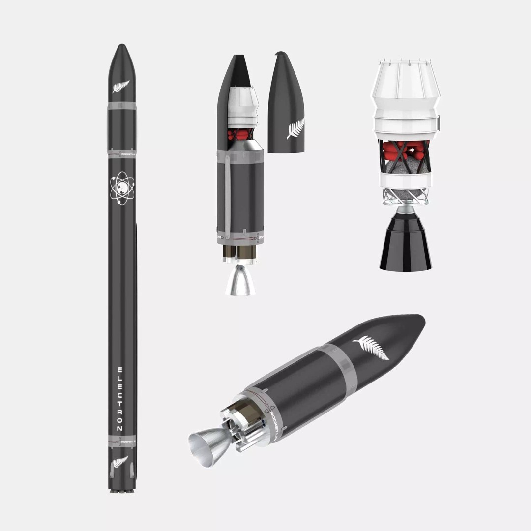 Electron Rocket 3D Model – Low Poly Spacecraft, FBX, Blender - View 2