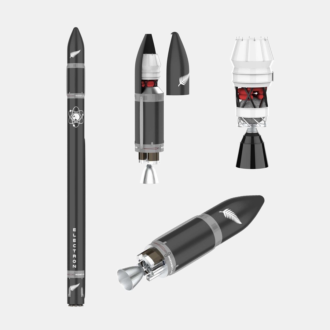 Electron Rocket 3D Model – Low Poly Spacecraft, FBX, Blender - View 33