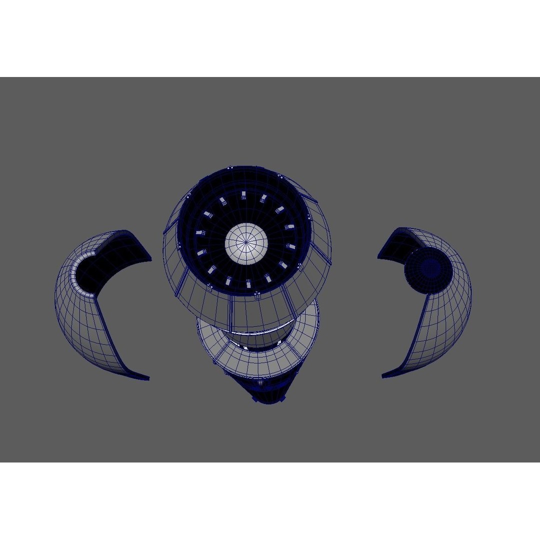 Electron Rocket 3D Model – Low Poly Spacecraft, FBX, Blender - View 46