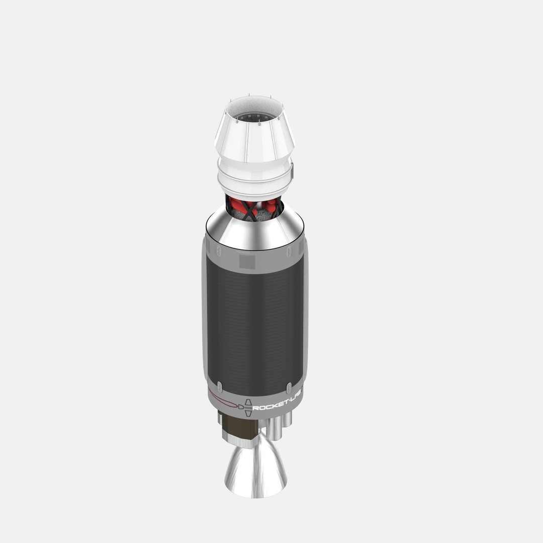 Electron Rocket 3D Model – Low Poly Spacecraft, FBX, Blender - View 8