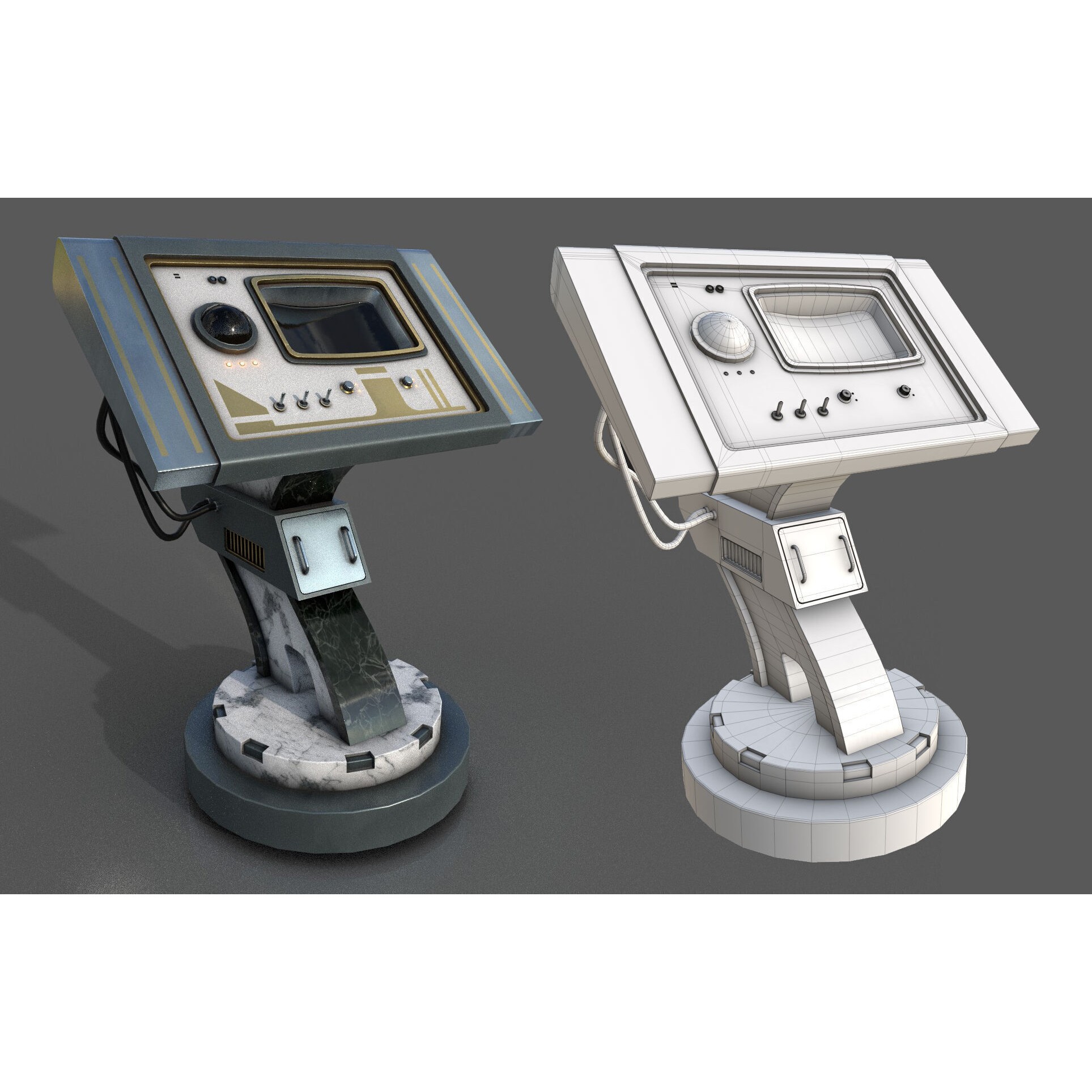 SciFi Asset Pack 12 - Low-Poly Game-Ready 3D Model - View 18