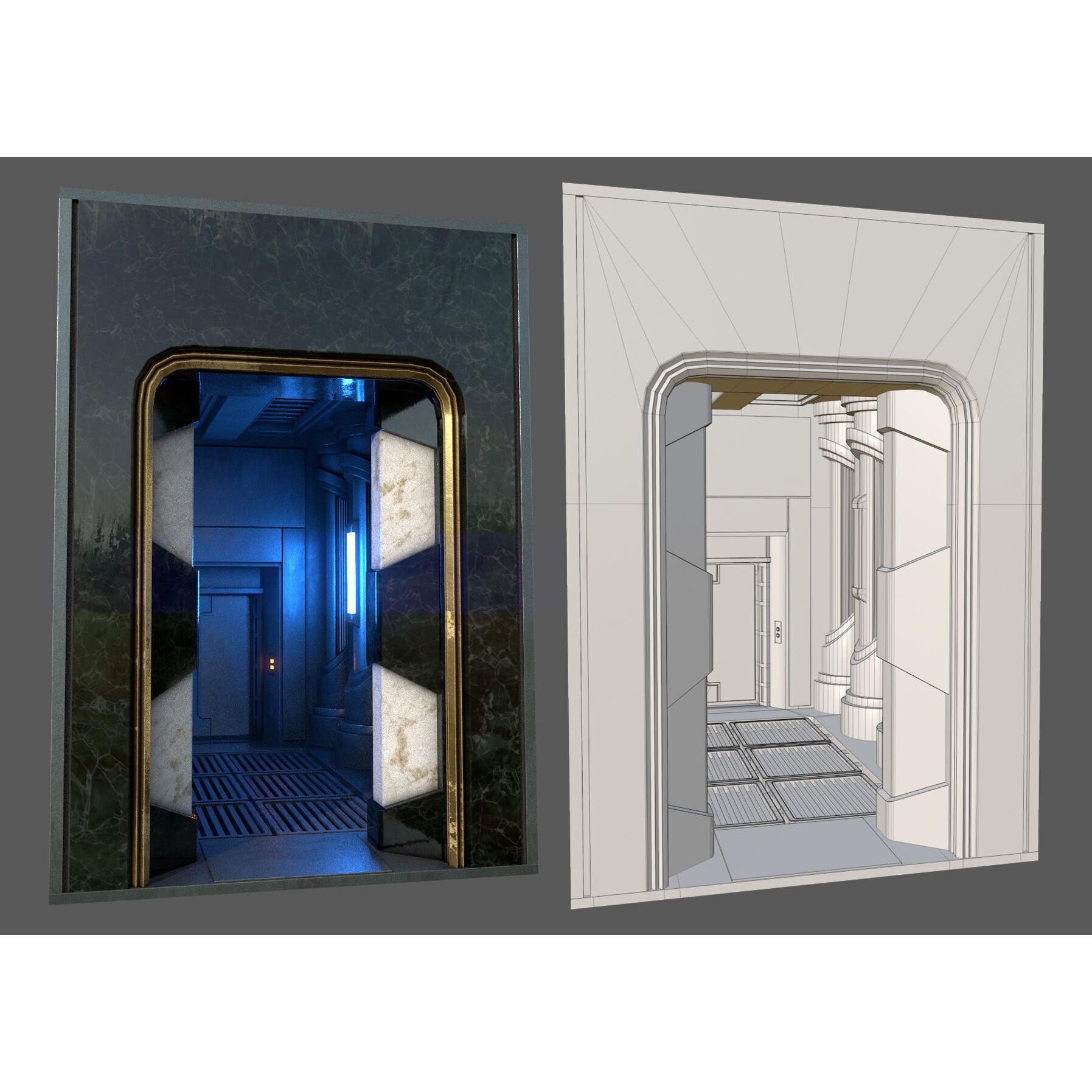 SciFi Asset Pack 12 - Low-Poly Game-Ready 3D Model - View 23