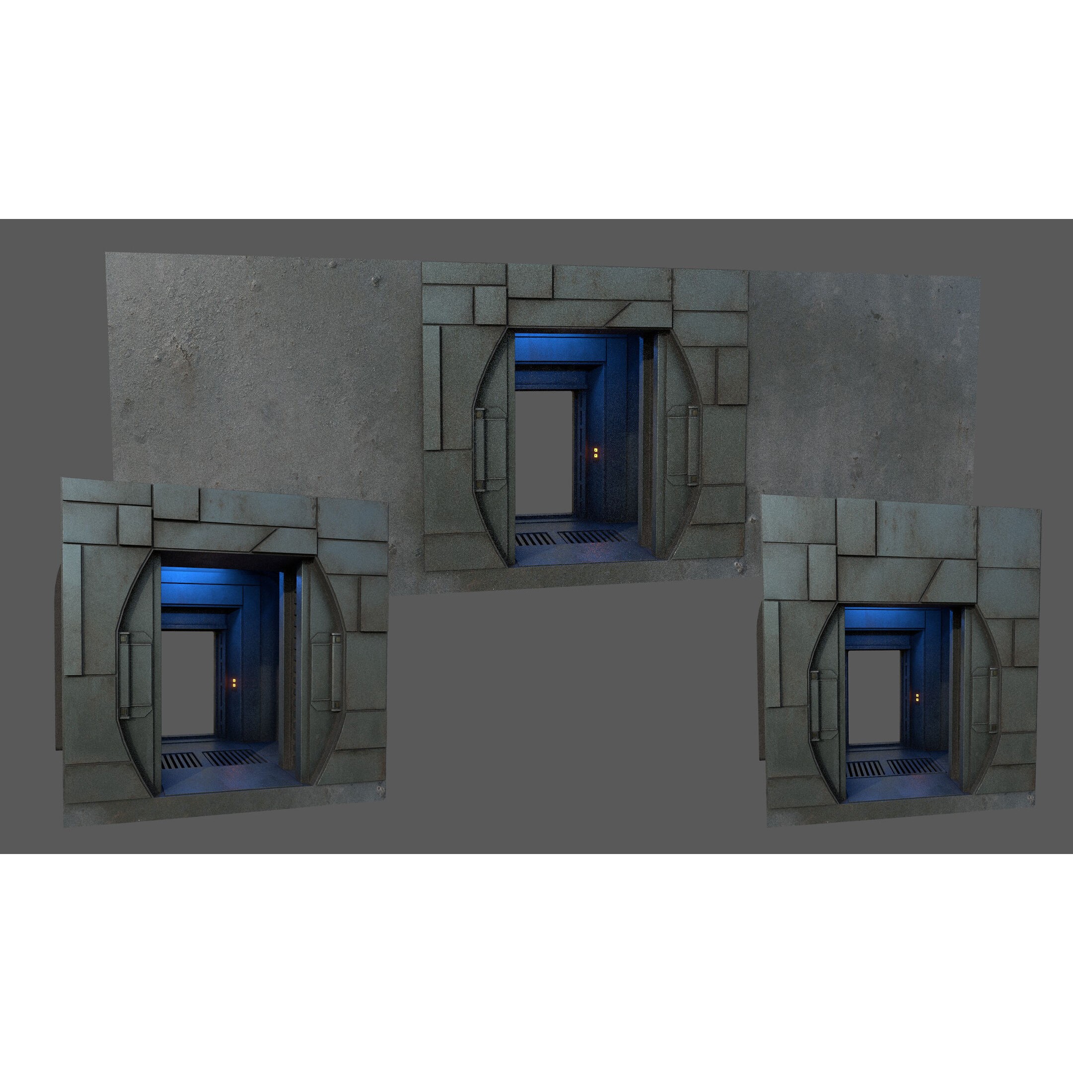 SciFi Asset Pack 12 - Low-Poly Game-Ready 3D Model - View 30
