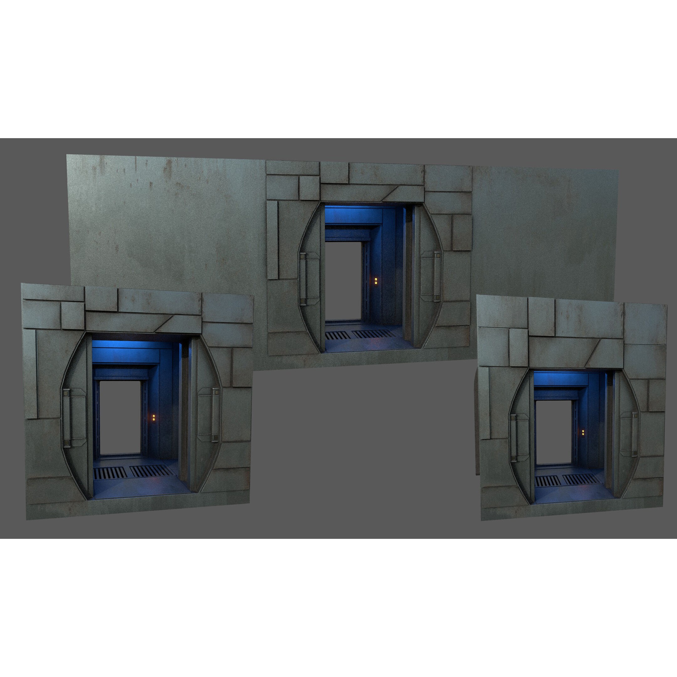 SciFi Asset Pack 12 - Low-Poly Game-Ready 3D Model - View 31