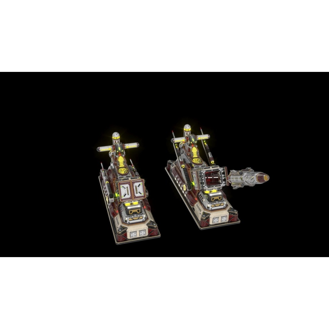SX Imperial Cruise Missile Launcher 3D Model – PBR Textures, FBX Format